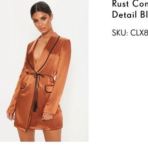 Rust blazer dress never worn before